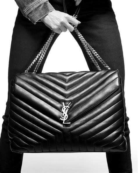 sac loulou ysl grand|YSL large shoulder bag.